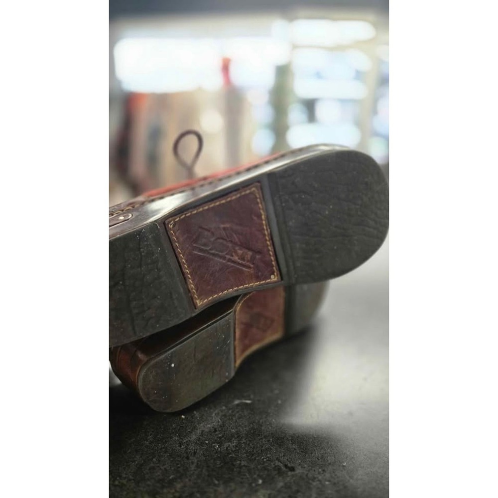 Born Wool Felt Leather Comfort Clog Shoes W52058 Brown 9 - Picture 5 of 8